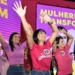 Ao lado de Michelle Bolsonaro, Janad Valcari reforça pedido de voto feminino e critica ataques