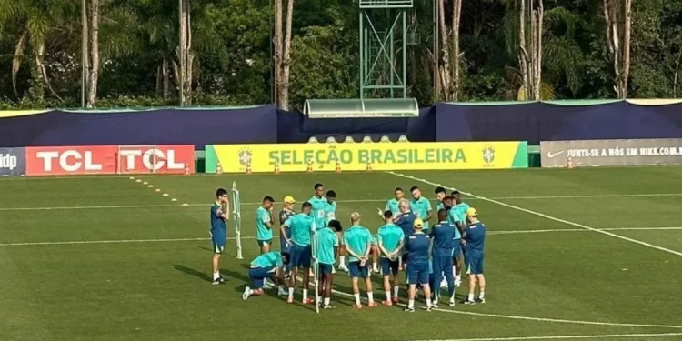Dorival Jr comanda treino na Academia de Futebol, CT do Palmeiras, em São Paulo • Foto: Ludmila Candal / CNN Brasil