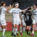 Jogadoras do Santos comemoram gol contra o Olimpia • Staff Images Woman/CONMEBOL