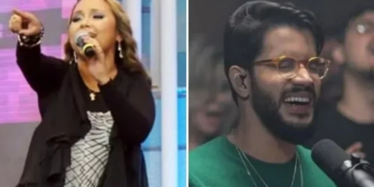 Bruna Karla e Gabriel Guedes são nomes do gospel nacional — Foto: Ricardo Moreira / G1 e Reprodução/Instagram