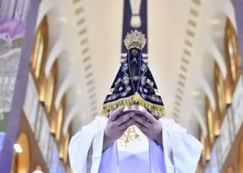 Imagem de Nossa Senhora Aparecida, Padroeira do Brasil — Foto: Arquivo/Thiago Leon/Santuário Nacional de Aparecida