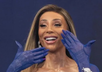 Maya Massafera esteve no programa Domingão com Huck neste domingo (13) • Instagram/Maya Massafera