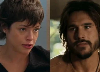 Luma (Agatha Moreira) não revelará para Rudá (Nicolas Prattes) que ganhou dinheiro de Mavi (Chay Suede). • Reprodução/Globoplay