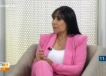 Janad Valcari para entrevista no Jornal Anhanguera 1ª Edição — Foto: Patrício Reis/g1