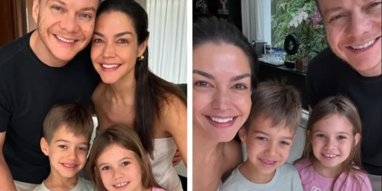 Michel Teló, Thais Fersoza e os filhos Melinda e Teodoro • Instagram/ Michel Teló e Thais Fersoza