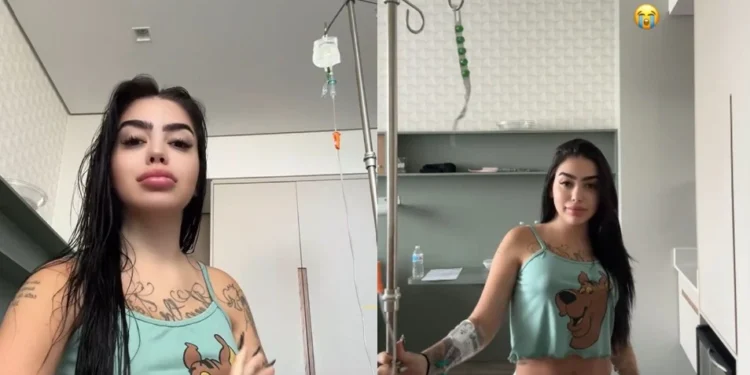 Internada, MC Mirella atualiza estado de saúde: “Enchendo o bucho e de repouso”