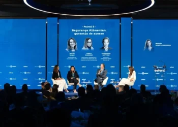 Painelistas abordam soluções para o combate à fome e à pobreza em todo o planeta, durante 2º Fórum Esfera Internacional (Esfera Brasil/Divulgação)