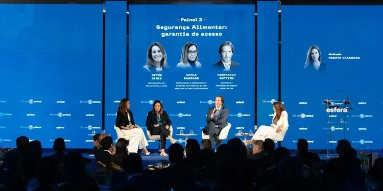 Painelistas abordam soluções para o combate à fome e à pobreza em todo o planeta, durante 2º Fórum Esfera Internacional (Esfera Brasil/Divulgação)