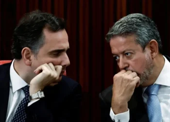 Presidentes da Câmara, Arthur Lira, e do Senado, Rodrigo Pacheco • 12/12/2022REUTERS/Ueslei Marcelino