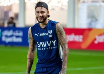 Neymar durante treino no Al-hilal • Reprodução/Instagram