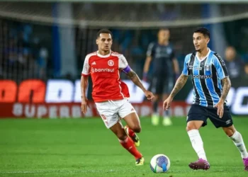 Internacional venceu o Grêmio por 1 a 0 no primeiro turno do Brasileiro • Lucas Uebel/Grêmio