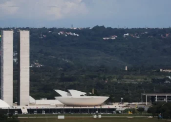 Partidos avaliam que terão mais força no Congresso. Prédio do Congresso Nacional, em Brasília • 09/01/2023 REUTERS/Ricardo Moraes