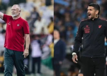 Mano Menezes e Lucho Gonzáles, técnicos do Fluminense e Furacão • Lucas Merçon / Fluminense / Gustavo Oliveira / CAP