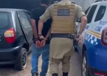 Suspeito foi levado para a Central de Flagantes de Gurupi — Foto: Divulgação