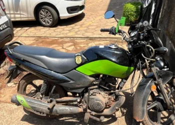 Motocicleta foi recuperada em menos de duas horas após ser furtada em Palmas Foto -Crédito -DICOM SSP TO
