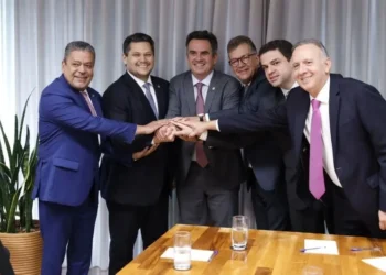 Reunião que oficializou apoio do PP a Alcolumbre • Divulgação