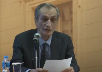 Antonio Cicero em palestra da Academia Brasileira de Letras • Reprodução