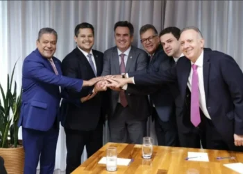 Reunião que oficializou apoio do PP a Alcolumbre • Divulgação