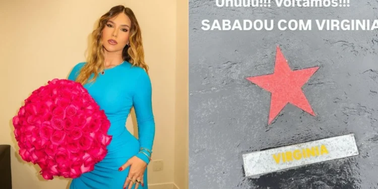 Virginia voltou a gravar o seu programa no SBT nesta quinta-feira (24) • Instagram/Virginia