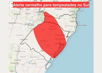 Tempestades são registradas nesta quinta-feira — Foto: Inmet