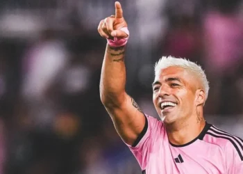 Suárez marcou o primeiro gol da vitória do Inter Miami • Reprodução Inter Miami