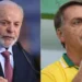 À esquerda, o atual presidente do Brasil, Lula (PT,) e à direita, Bolsonaro (PL) • Reprodução