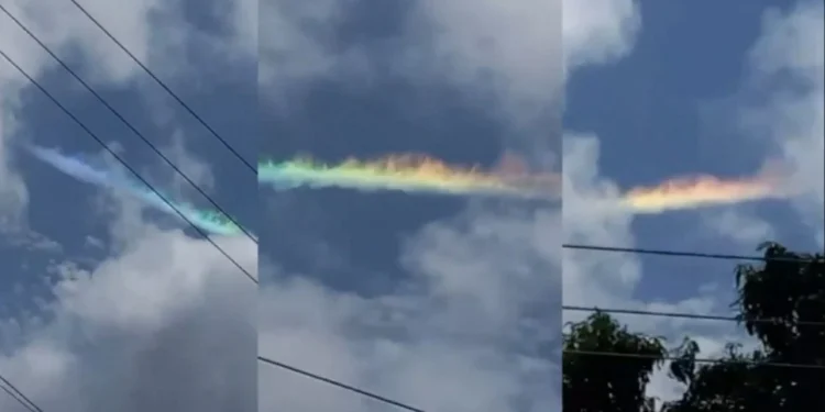 “Arco-íris de fogo” chama atenção no céu do Piauí; entenda o fenômeno