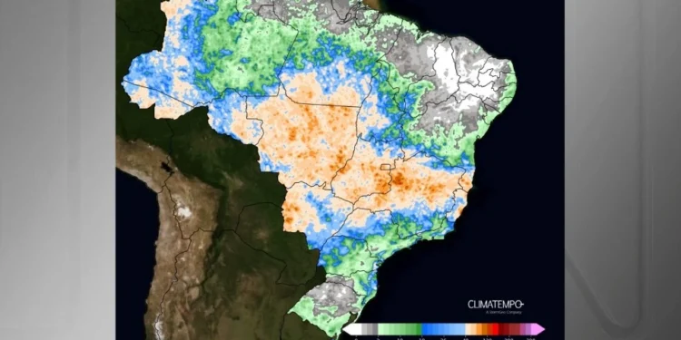 Corredor de umidade provocará chuvas de até 200 mm em 5 dias; veja regiões afeta