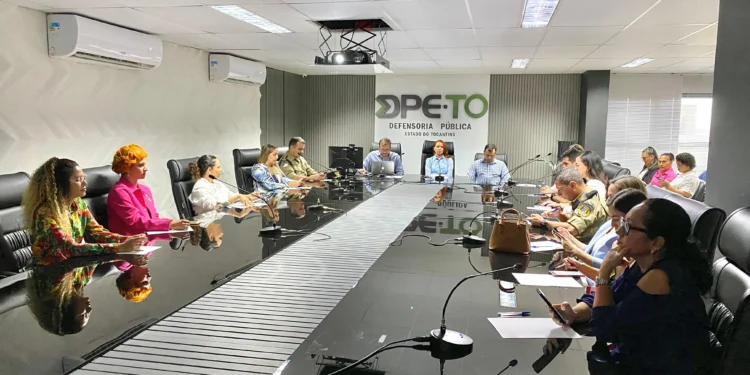 Reunião de lançamento aconteceu na sala de reuniões da Defensoria Pública do Estado do Tocantins