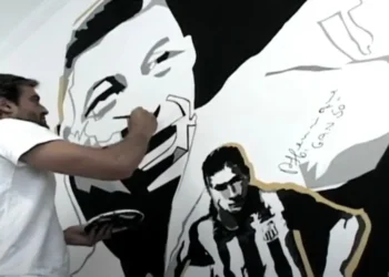 Os grandes ataques, sala do CT rei Pelé • Reprodução/Santos TV