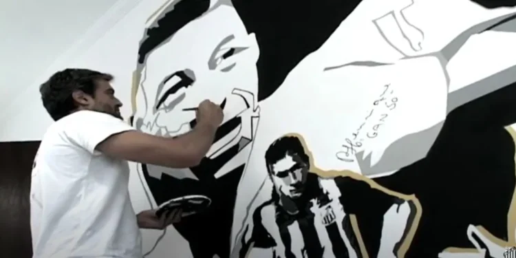 Santos “some” com autógrafos de Pelé e Neymar no CT