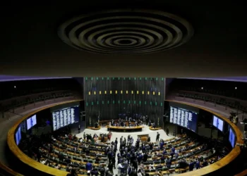 Vista do plenário da Câmara dos Deputados em Brasília • 01/02/2021 - Reuters/Adriano Machado