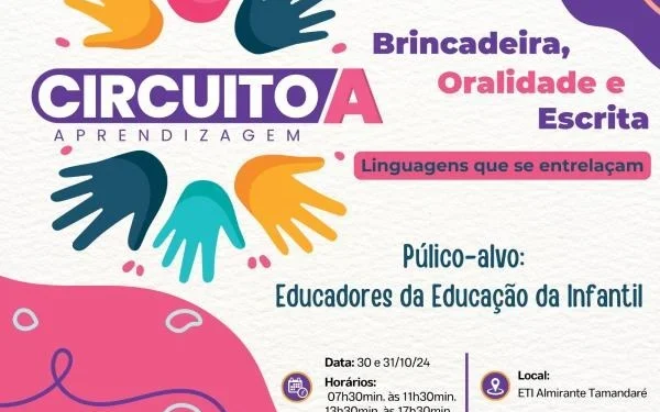 Educação de Palmas promove circuito com relatos e trocas de experiências pedagógicas