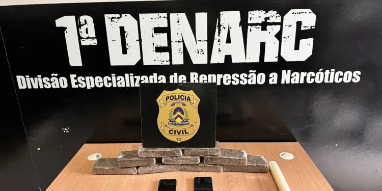 Em Palmas, Polícia Civil prende dois homens por tráfico de drogas e apreende mais de 5kg de maconha