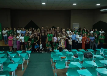 Trilhas da História estreou nesta terça-feira, 19, na Escola de Tempo Integral Fidêncio Bogo, em Taquaruçu Grande. João Ricardo Ribeiro.