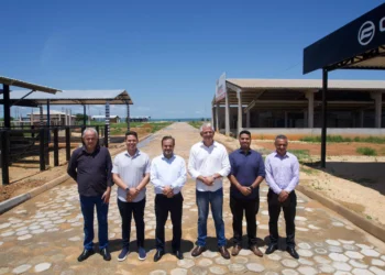 Secretários visitaram para conferir os detalhes finais da obra, que será inaugurada no próximo dia 17 - Matheus Alcântara/Governo do Tocantins