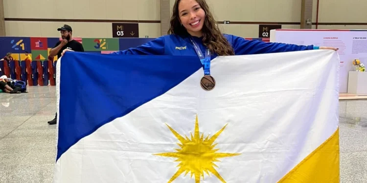 Estudante da rede estadual conquista medalha inédita para o Tocantins nos Jogos da Juventude