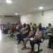 Pacientes e acompanhantes durante palestra da campanha Novembro Azul