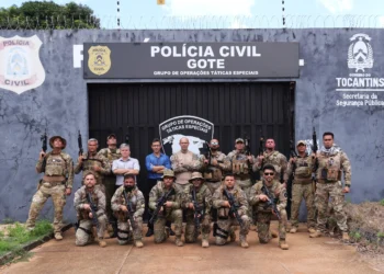 rupo de Operações Táticas Especiais (Gote) promoveu na última quarta-feira, 27, treinamento de alinhamento e padronização de procedimentos técnicos-operacionais (Crédito foto: Luiz de Castro / Governo do Tocantins)