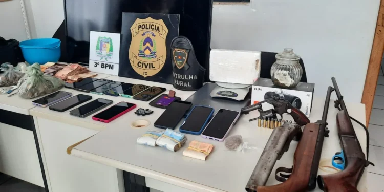 Operação Narco Zero: No centro-norte do Estado, Polícia Civil prende quatro pessoas e apreende armas e drogas