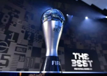 Trófeu do prêmio The Best, da Fifa • Divulgação/Fifa