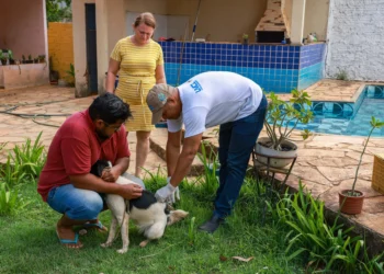Maria da Conceição foi uma das moradores avisada pela agente para garantir aplicação de vacina dos cães