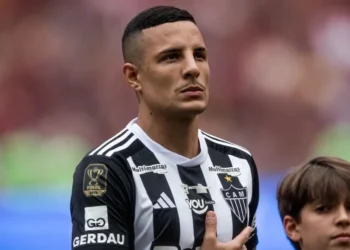 Guilherme Arana, lateral do Atlético-MG • Foto: Pedro Souza / Atlético