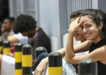 Candidatos no local de provas em Brasília para o primeiro dia do Enem 2024