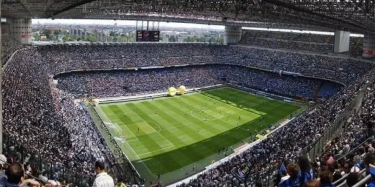Estádio San Siro, em Milão • Divulgação/ Inter de Milão