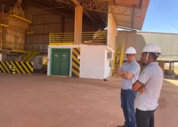 Diretor de operações da Agrex do Brasil, Rafael Villarroel, visita fazenda da empresa no Maranhão — Foto: Divulgação/Agrex do Brasil