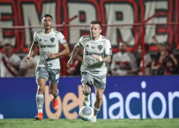 Bernard durante jogo do Brasileirão • Pedro Souza / Atlético