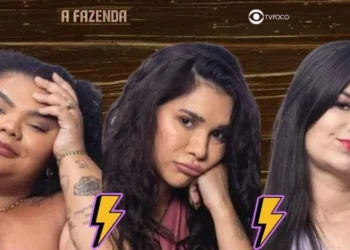 Flora, Gizelly e Vanessa em A Fazenda 16 (Foto: Reprodução / Record / Montagem TV Foco)