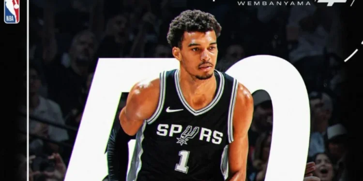 Wembanyama marca 50 pontos e se junta a LeBron James e Antetokounmpo