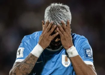 Aguirre marca na vitória do Uruguai • Reprodução Uruguai